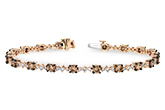 L197-51498: BRACELET 3.05 BROWN DIA 4.10 TW