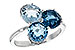 L198-37907: LDS RG 4.02 BLUE TOPAZ 4.07 TGW
