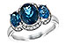 L198-43298: LDS RG 4.20 BLUE TOPAZ 4.33 TGW