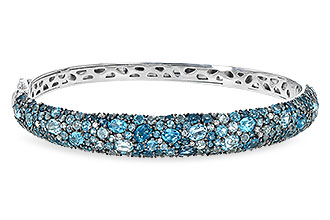 L199-30607: BANGLE 7.60 BLUE TOPAZ 7.85 TGW