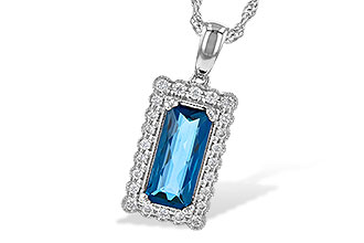 L199-35107: NECK 1.55 LONDON BLUE TOPAZ 1.70 TGW