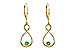 L282-00552: EARR .32 GREEN GARNET .40 TGW