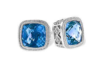 L282-01461: EARR 2.20 TW BLUE TOPAZ
