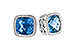 L282-01461: EARR 2.20 TW BLUE TOPAZ