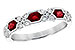 L282-04198: LDS WED RG .74 RUBY 1.00 TGW (4x3MM RUBY)