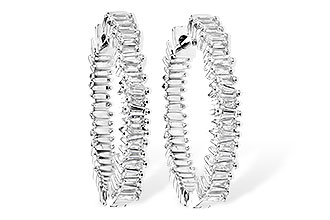 L282-06052: EARR .35 CTS TW BAGUETTE DIAS