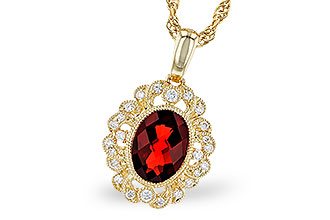 L282-93334: NECK 1.40 GARNET 1.54 TGW (8x6MM GAR)