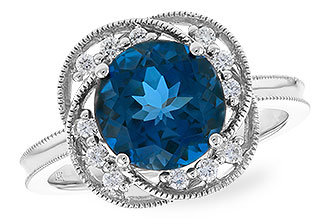 L282-94261: LDS RG 2.90 LONDON BLUE TOPAZ 3.05 TGW (9MM LBT)