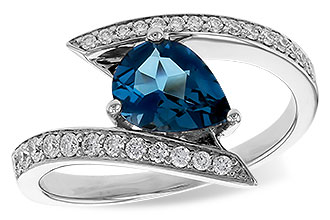 L283-83307: LDS RG 1.04 LONDON BLUE TOPAZ 1.28 TGW (8x6MM)