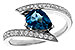 L283-83307: LDS RG 1.04 LONDON BLUE TOPAZ 1.28 TGW (8x6MM)