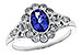 L283-83334: LDS RG .80 TANZANITE 1.20 TGW (7x5MM OV)