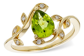L283-84252: LDS RG 1.16 PERIDOT 1.22 TGW (8x6MM PER)