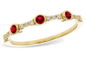 L283-85143: LDS WED RG .15 RUBY .24 TGW