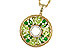 L283-86043: NECKLACE 1.47 SEMI-PREC (PER & GR.GT) 1.52 TGW