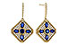 L283-86934: EARRINGS 1.03 TW SAPPHIRE 1.46 TGW