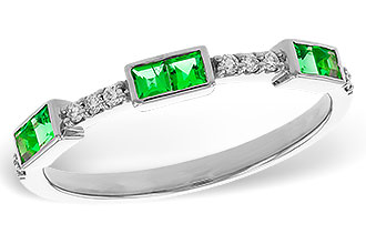 L283-86980: LDS WED RG .23 TW EMERALD .30 TGW