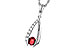 L283-86998: NECKLACE .34 RUBY .50 TGW (5x4 RUBY)