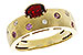 L283-88798: LDS RG .58 MULTI CLR (GAR & PINK SAPP) .66 TGW
