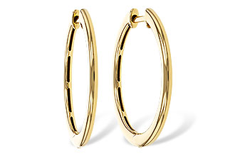 L283-89661: GOLD EARRINGS (24MM)