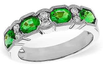 L283-89707: LDS WED RG 1.20 EMERALD 1.38 TGW (5x4MM EMER)
