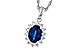L283-89725: NECKLACE .85 SAPPHIRE 1.07 TGW (7x5MM SAPP)