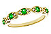 L283-90561: LDS WED RG .21 TW EMERALD .27 TGW