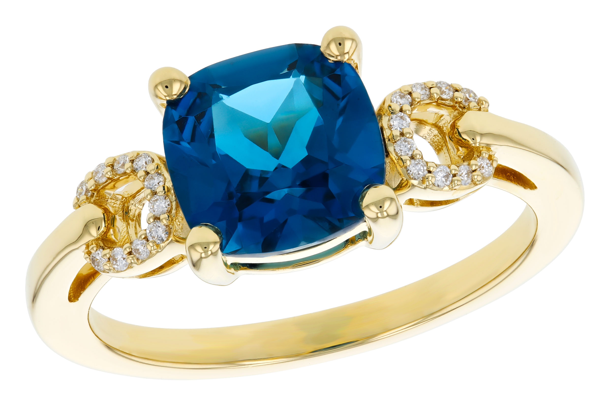 L284-75134: LDS RG 2.16 LONDON BLUE TOPAZ 2.21 TGW (8MM LBT)