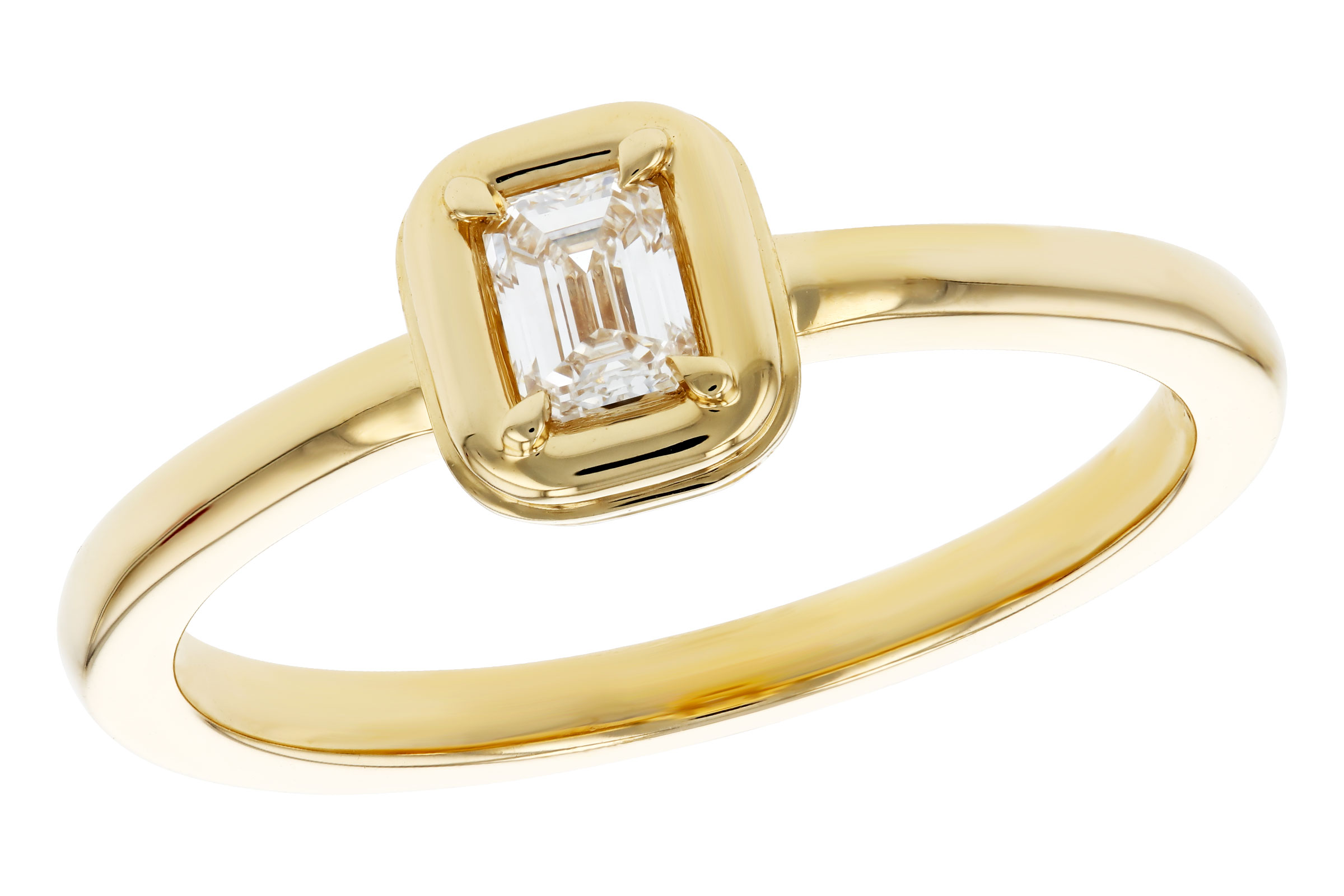 L284-75180: LDS DIA RG .24 EMERALD CUT DIA