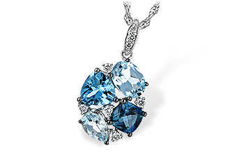 M198-37825: NECK 2.60 BLUE TOPAZ 2.70 TGW