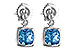 M198-41489: EARR 1.76 BLUE TOPAZ 1.80 TGW