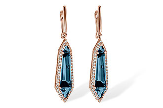 M199-30561: EARR 5.25 LONDON BLUE TOPAZ 5.67 TGW