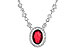 M199-34198: NECK .70 RUBY .94 TGW (17")