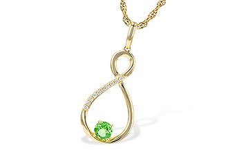 M199-35152: NECK .25 GREEN GARNET .30 TGW