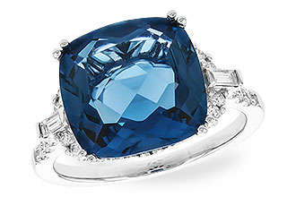 M282-95170: LDS RG 9.00 LONDON BLUE TOPAZ 9.25 TGW (12MM LBT)