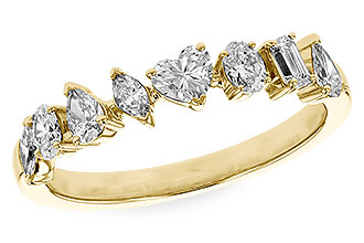 M282-96061: LDS DIA WED RG .69 TW FANCY CUT DIAS