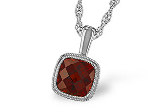 M282-96998: NECKLACE 1.22 CT GARNET