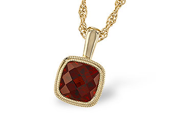 M282-96998: NECKLACE 1.22 CT GARNET