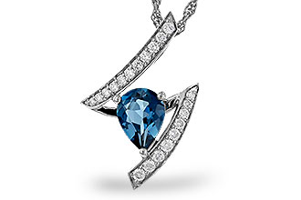 M283-83307: NECK 1.04 LONDON BLUE TOPAZ 1.23 TGW (8x6MM)