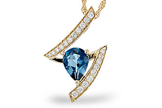 M283-83307: NECK 1.04 LONDON BLUE TOPAZ 1.23 TGW (8x6MM)