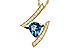 M283-83307: NECK 1.04 LONDON BLUE TOPAZ 1.23 TGW (8x6MM)