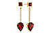 M283-84198: EARRINGS 2.70 TW GARNET 2.77 TGW