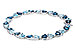 M283-84243: BRACELET 12.20 BLUE TOPAZ 12.50 TGW (7")