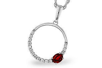 M283-85107: NECKLACE .26 RUBY .41 TGW