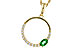 M283-85116: NECKLACE .19 EMERALD .34 TGW