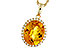 M283-85152: NECKLACE 3.85 CITRINE 4.07 TGW (12x10MM OV)
