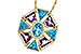 M283-86043: NECKLACE 4.47 SEMI-PREC (BT & AMY) 4.65 TGW