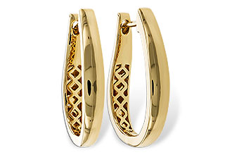 M283-87898: GOLD EARRINGS (22MM)