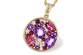 M283-88816: NECK 1.83 TW SEMI-PRECIOUS (P.TOUR, AMY) 2.00 TGW