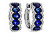 M283-89643: EARRINGS 2.32 TW SAPPHIRE 2.57 TGW