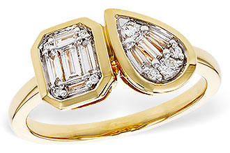 M283-89707: LDS DIA RG .17 TW BAGUETTE .25 TW
